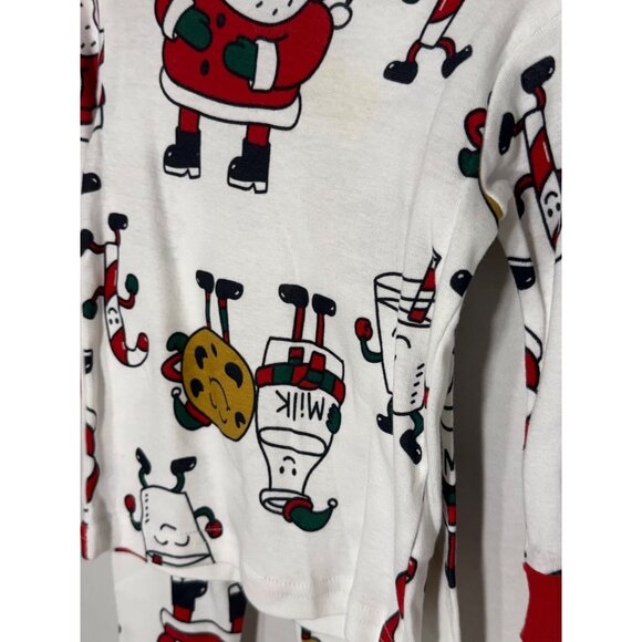 Carters 12M Christmas Holiday Pajama PJ 2pc Set Santa Milk & Cookie NWT Cotton - Picture 3 of 5